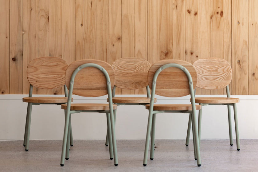 Ottie Stackable Chair - 12" Seat Height - Sage