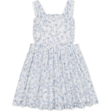 Organic Ruffle Edge Apron Dress, White