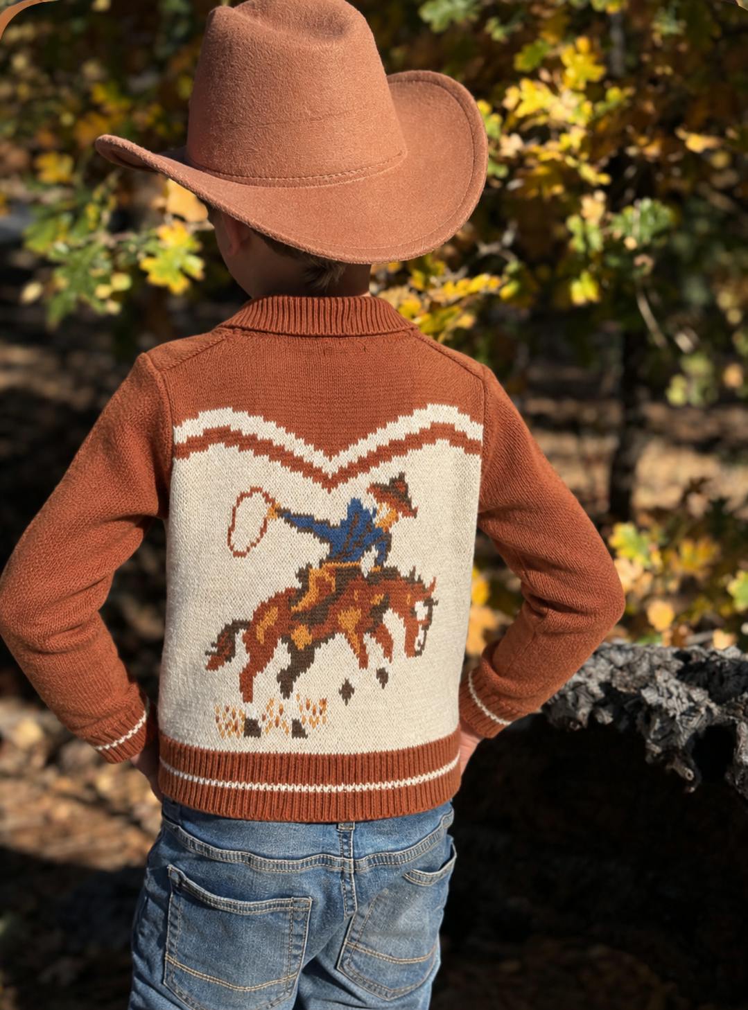 YEEHAW cowboy cardigan