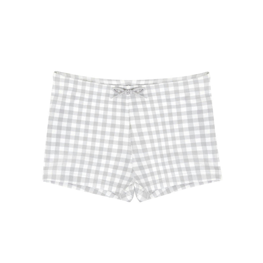 boys dove grey gingham brief