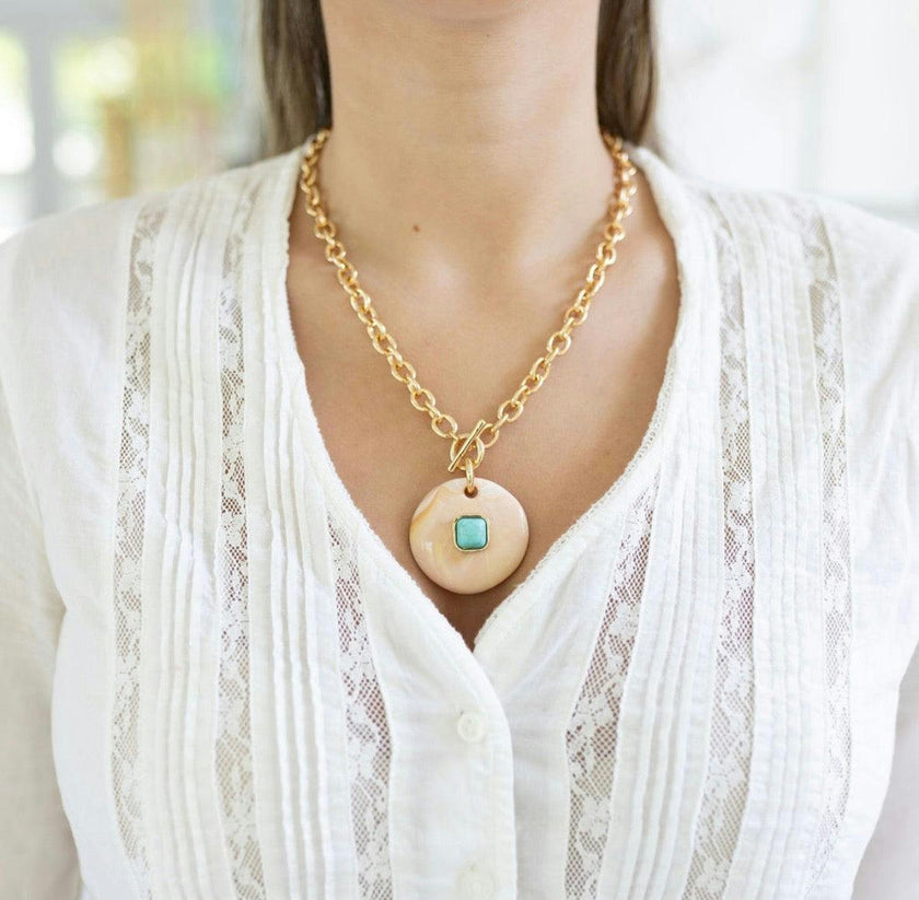 Sunwash Stone Necklace