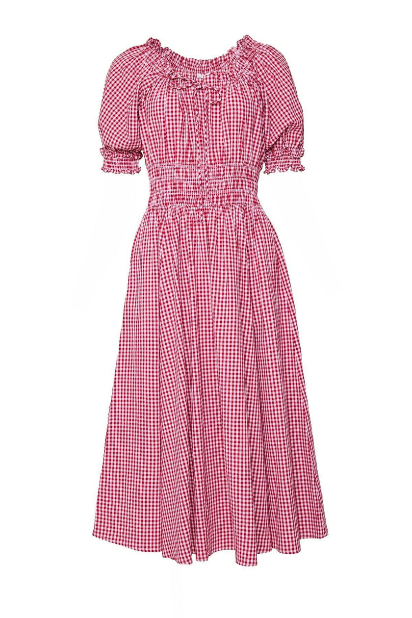 Jessie Dress in Red Gingham