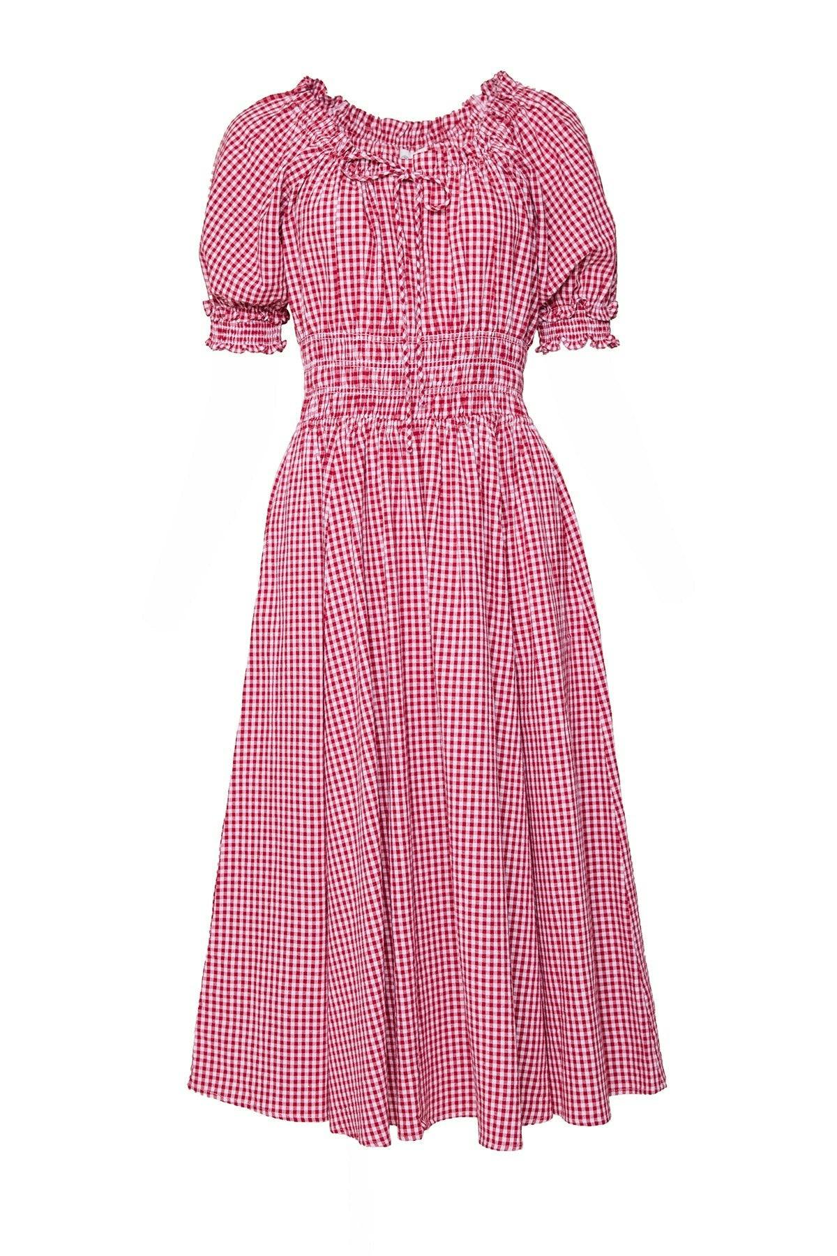 Jessie Dress in Red Gingham