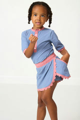 Girls Scalloped Skort