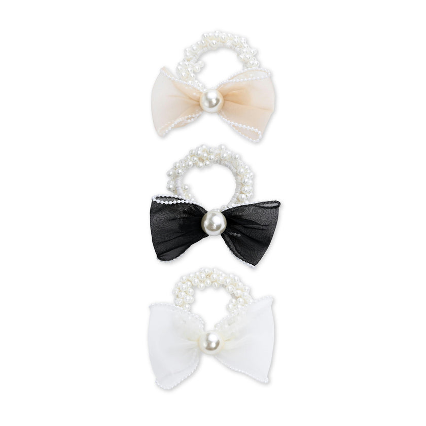Sheer Bow Scrunchie Set