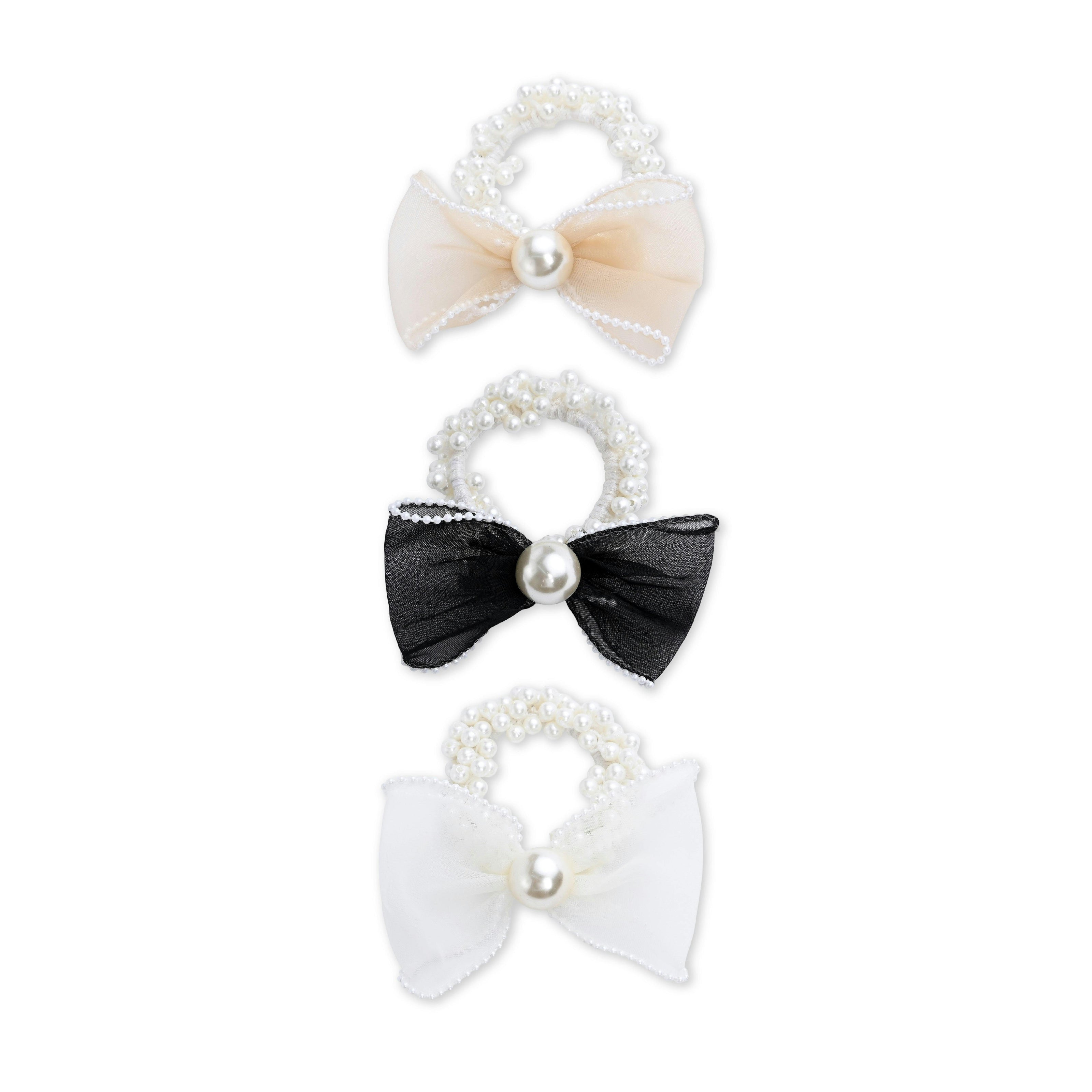 Sheer Bow Scrunchie Set