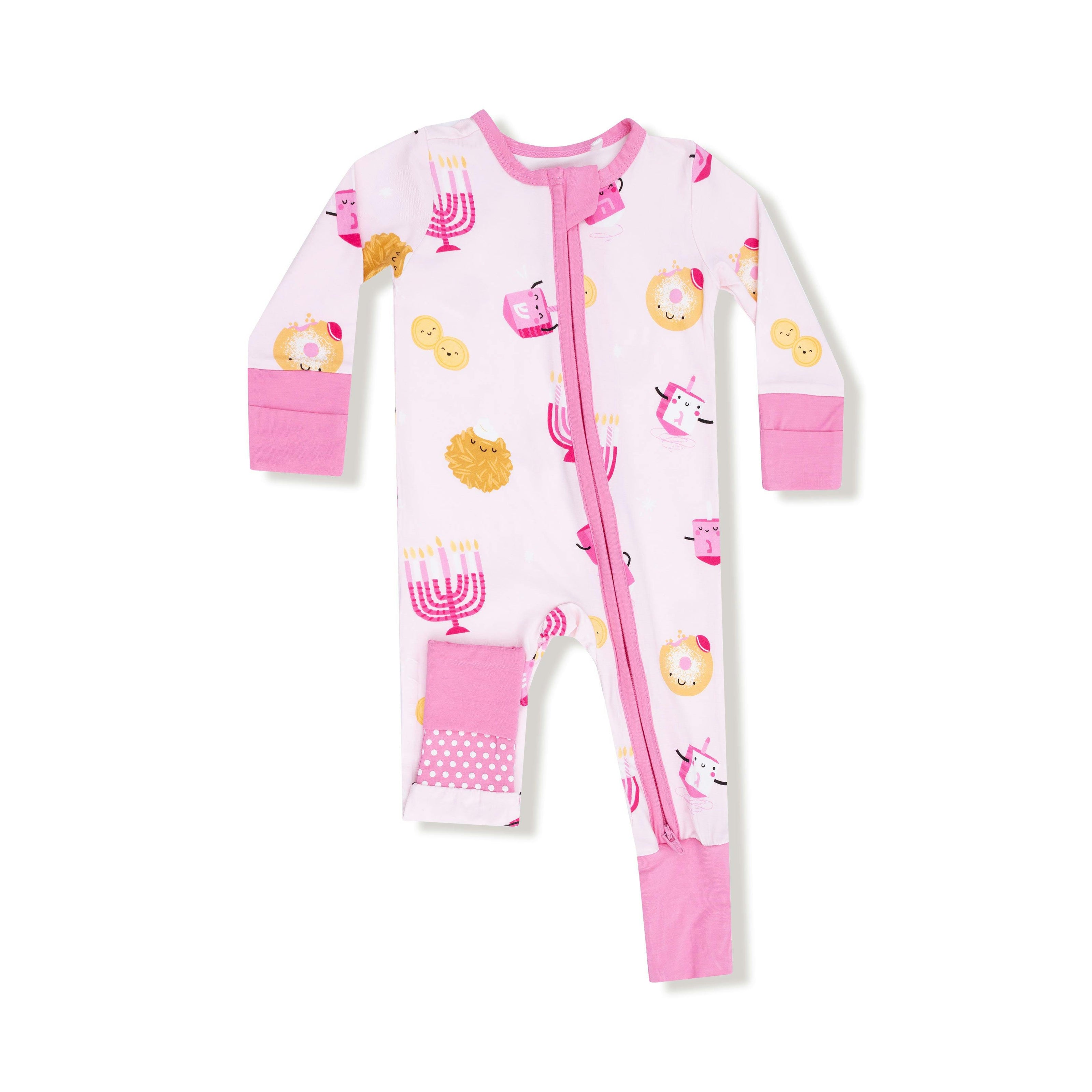 Hanukkah - Pink - Convertible Romper