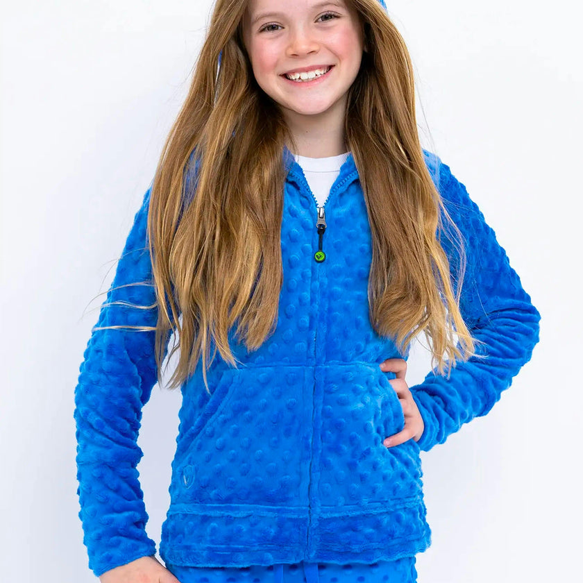 Minky Bubble Zip Hoodie