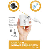 Quick-Fill: Electric Air Pump - USB150