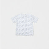 Alfred Baby T-shirt Short Sleeve, White Blue Anchor