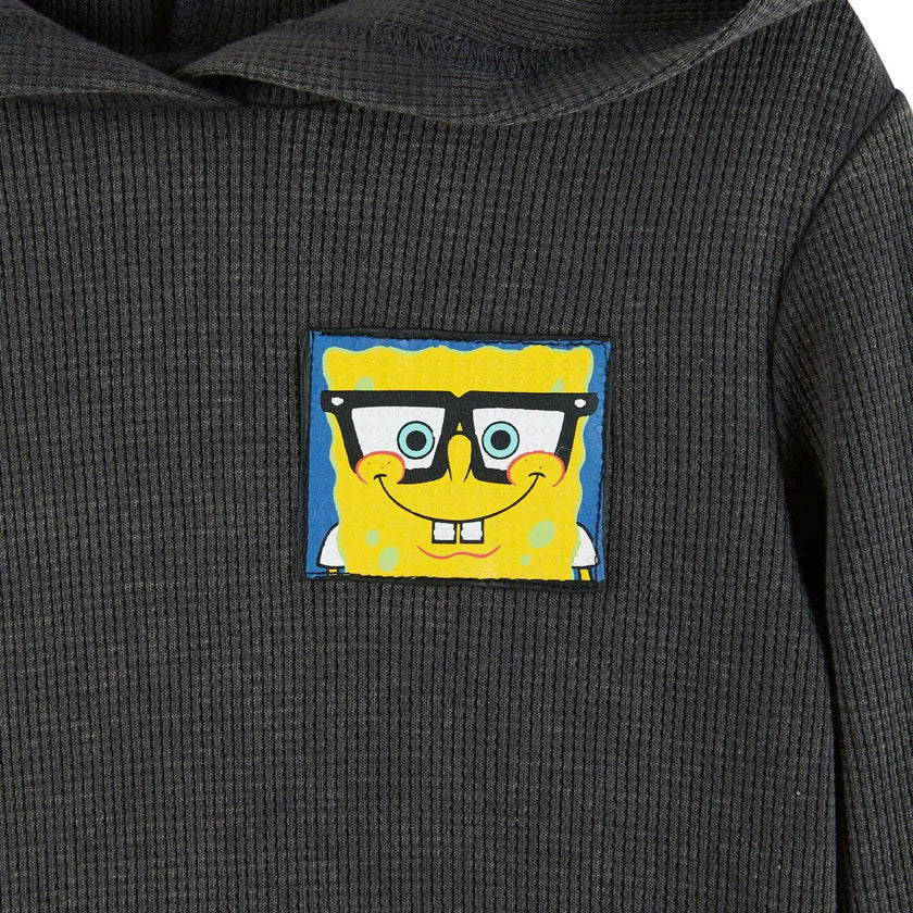 SpongeBob SquarePants™ x Andy & Evan® | Infant Hooded Waffle Tee Jogger Set