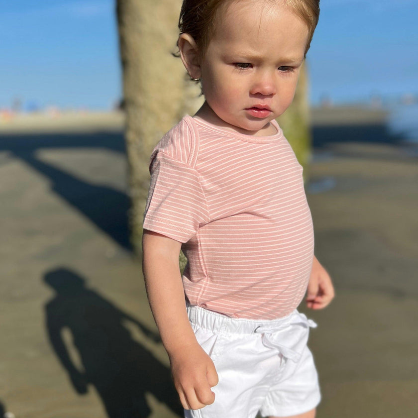 HUGO White Twill Boys Shorts