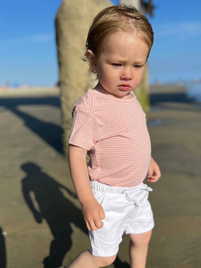HUGO White Twill Boys Shorts