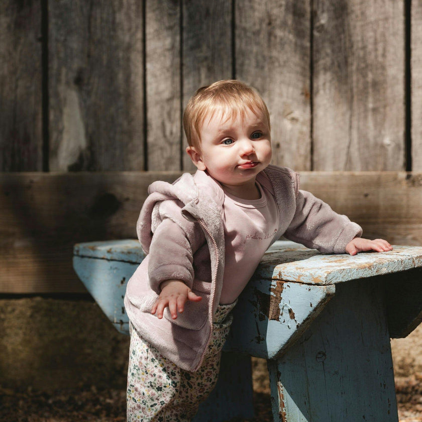 Organic Cotton Long Sleeve Romper