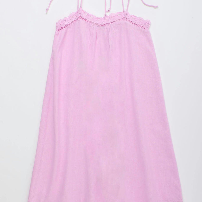 ISLA LACE DRESS PINK