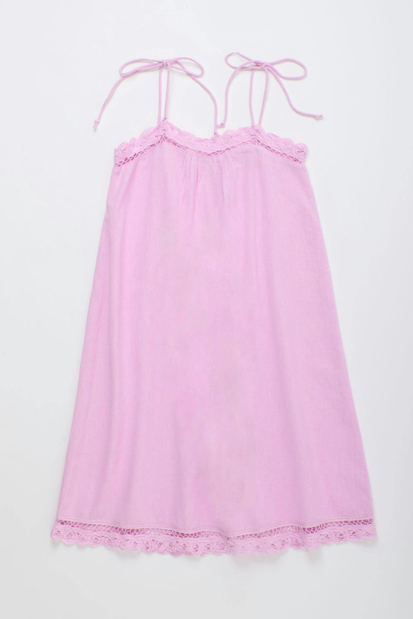 ISLA LACE DRESS PINK