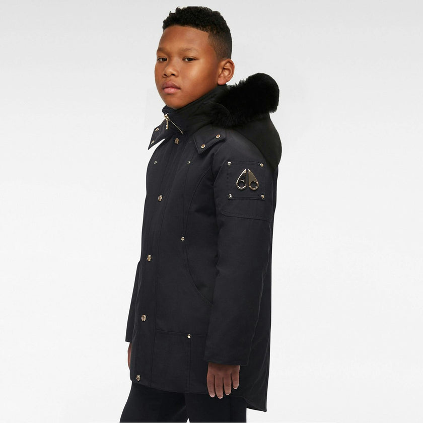 MOOSE KNUCKLES Gold Parka with Shearling Hood