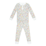 Football Two Piece Kids Henley Pajamas