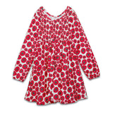Ruched Dress in Tomato