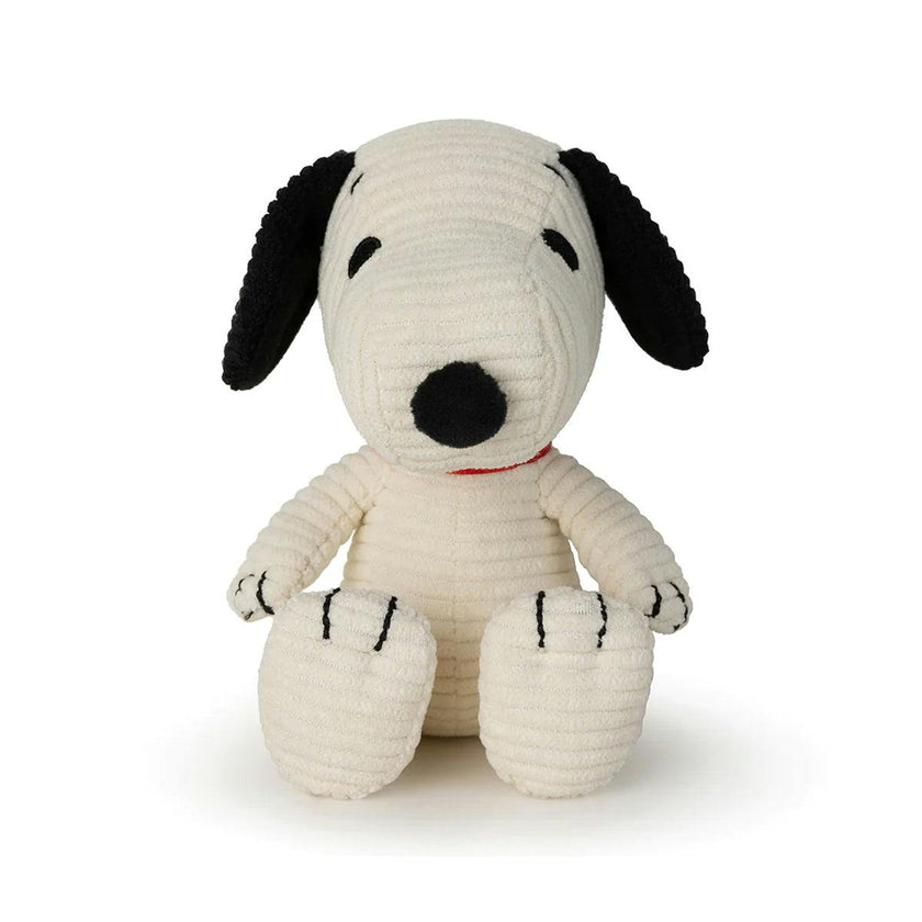 PEANUTS SNOOPY Sitting Corduroy Cream in Giftbox 11"
