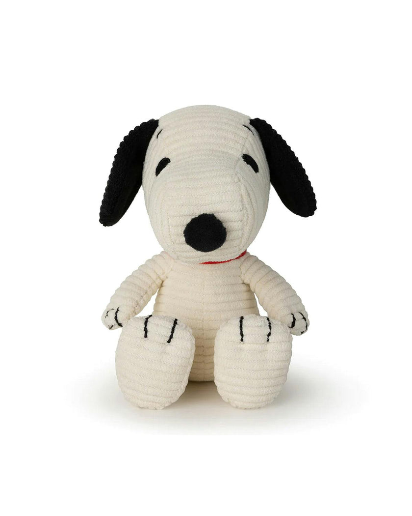 PEANUTS SNOOPY Sitting Corduroy Cream in Giftbox 11"
