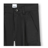 Black Logo Cargo Pants