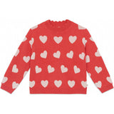 BONTON Mila Heart Sweater - Rose Faroe