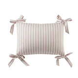 DH Block Stripe Pillow with Bows