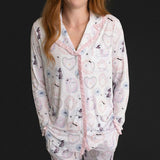 Posh Spooks Women's Ruffled Pajama Set