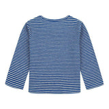 Tip Striped Blue T-Shirt