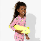 Skater Kitty Kids Bamboo Pajamas
