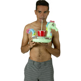 Glitter Party Animal Pack 48" Tube with Matching Drink Float