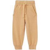 Organic Cotton Knit Joggers, Tan