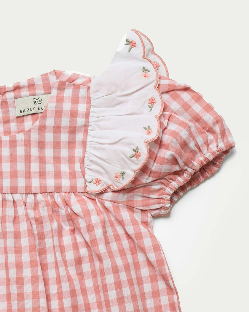 Mia Baby Romper - Peony