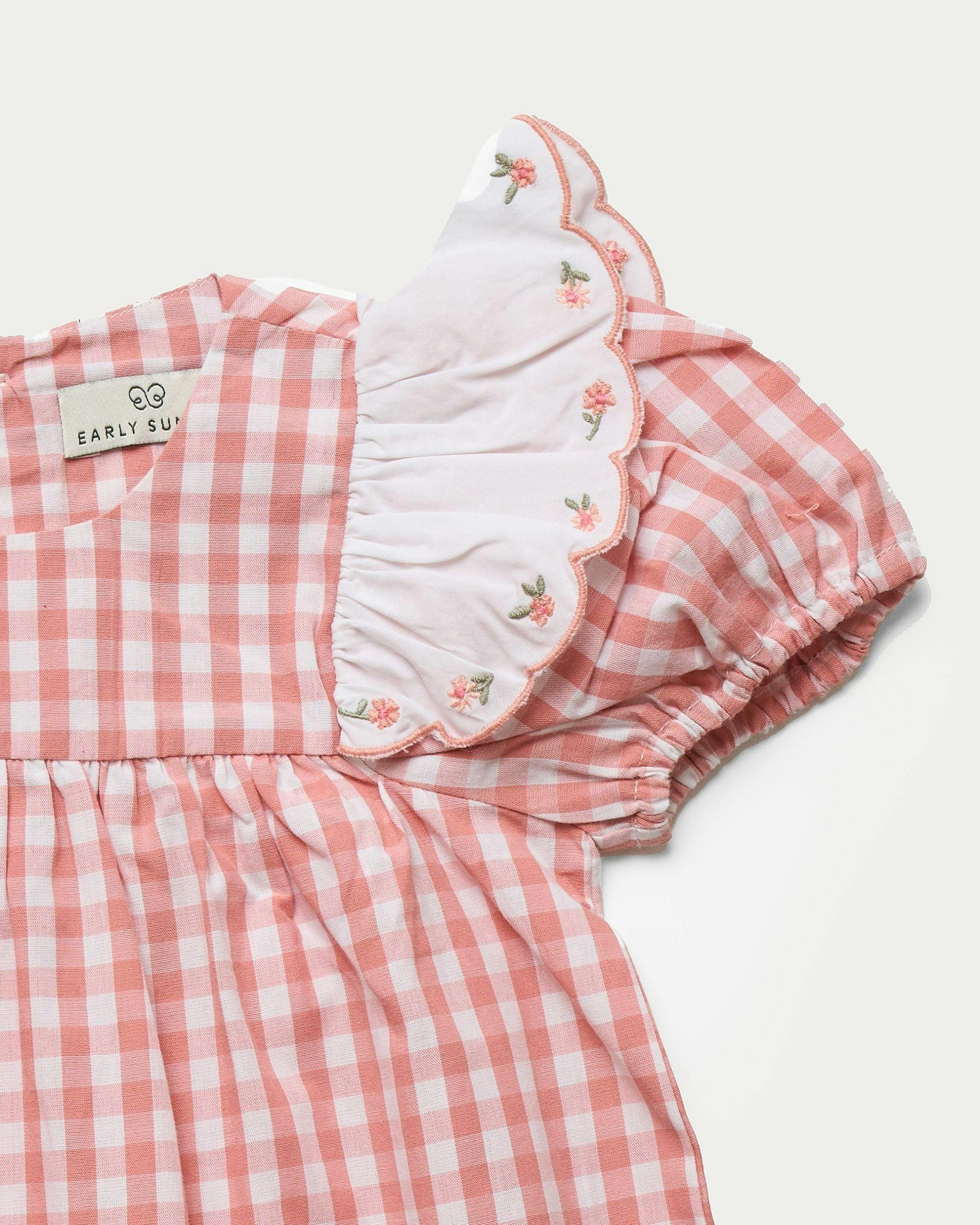 Mia Baby Romper - Peony