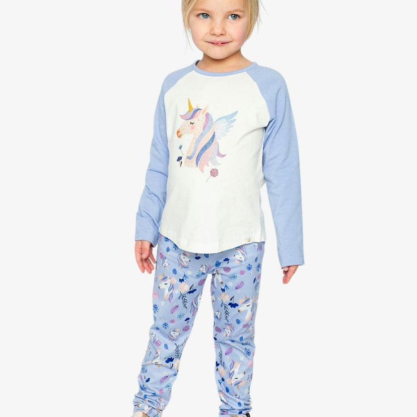 Raglan Organic Cotton T-Shirt Violet And Off-White