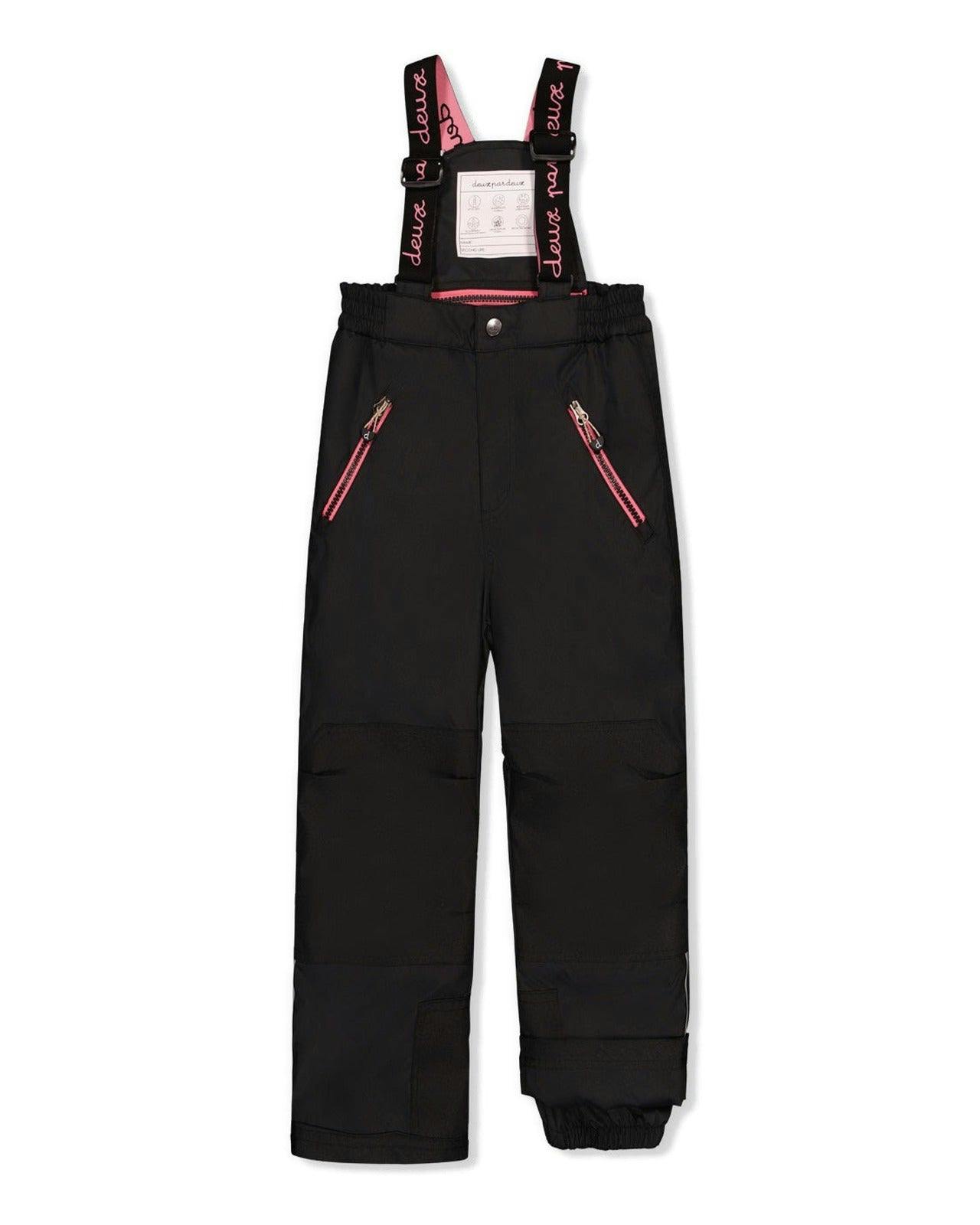 Two Piece Play Snowsuit Black Zebra Print With Black Pants
