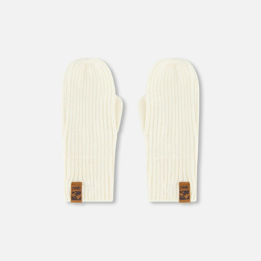 Ribbed Knit Mittens