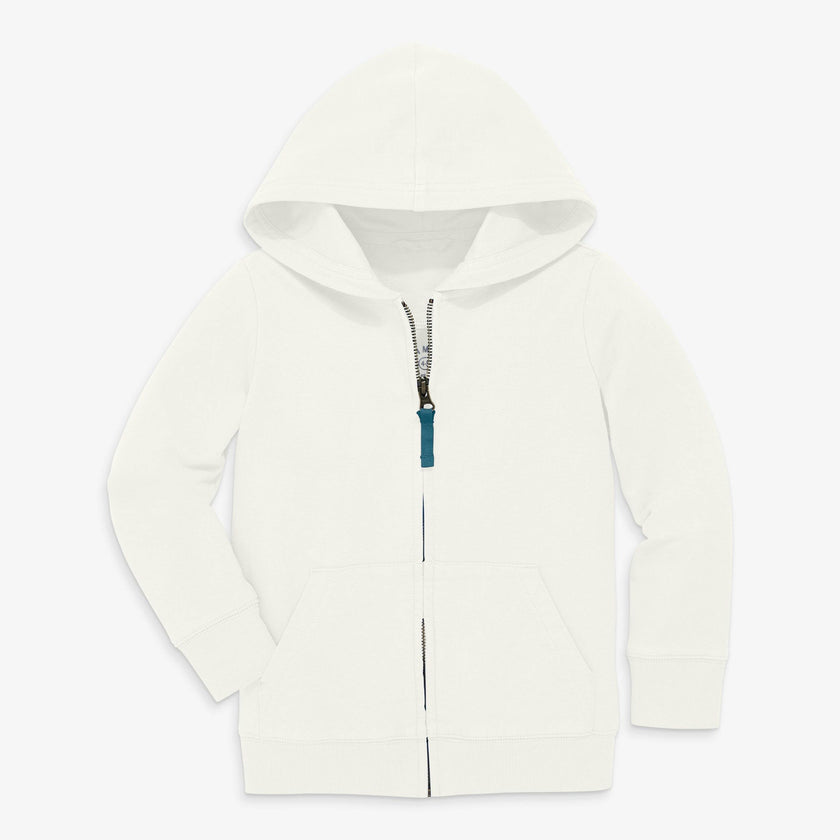 Kids zip hoodie in seasonal colors