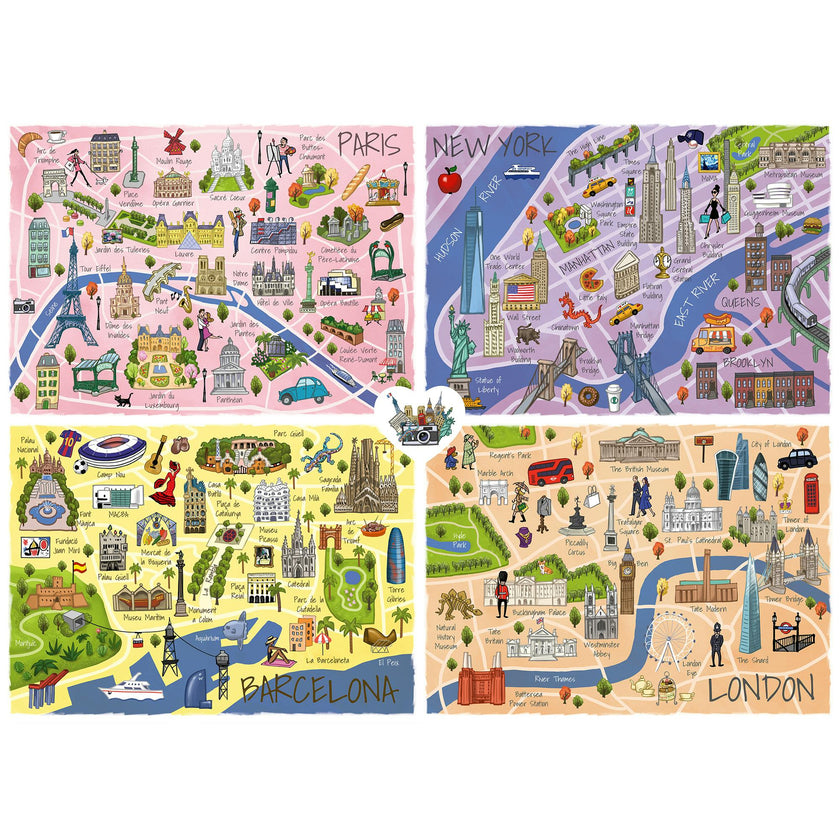TeamPuzzle: City Trip - 1000pc