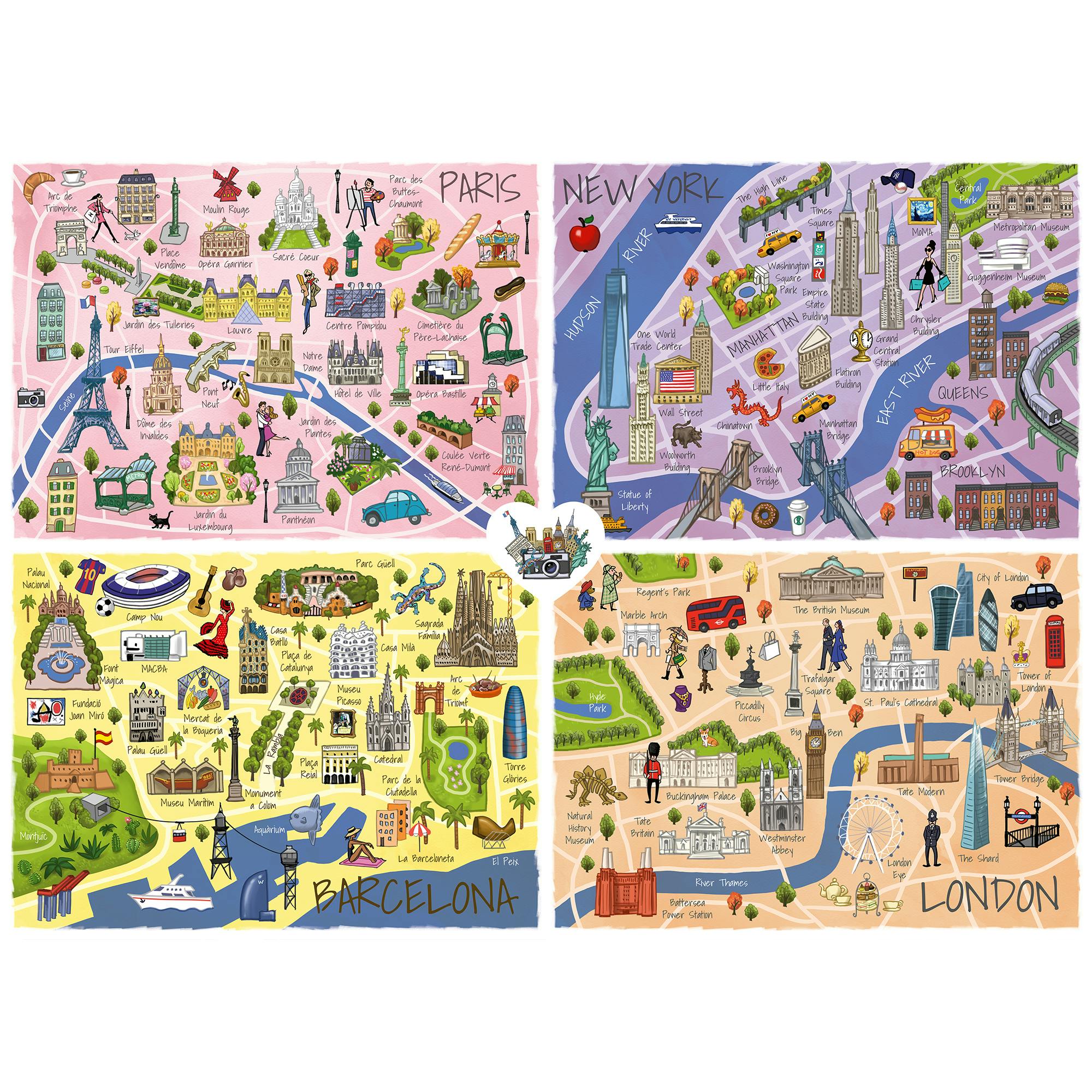 TeamPuzzle: City Trip - 1000pc