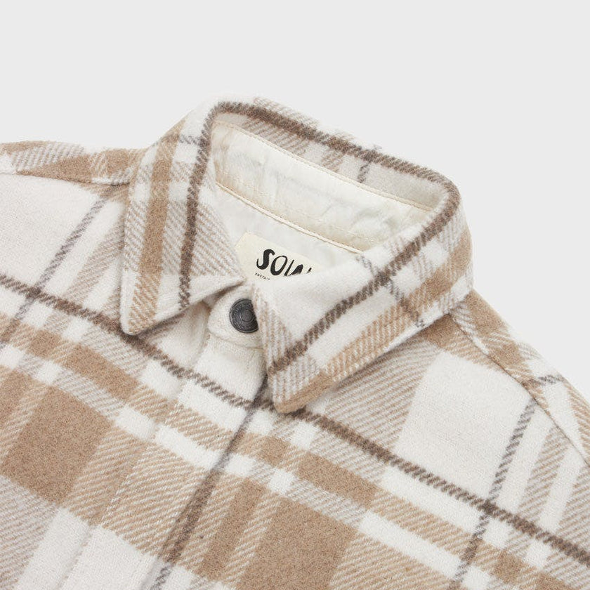 Elongated Oversized Plaid Shirt Jacket