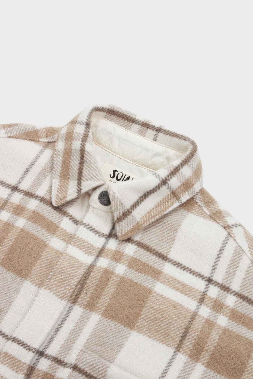 Elongated Oversized Plaid Shirt Jacket