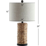 Elicia 25" 1-Light Water Hyacinth LED Table Lamp