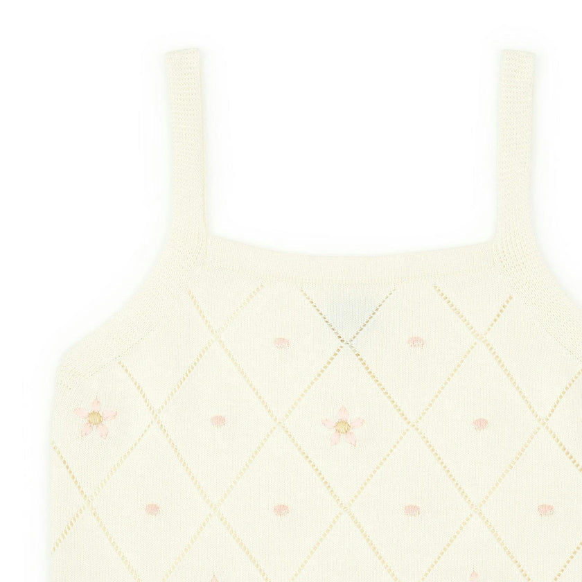 BONTON Tiny Flowers Lilli Knit Tank Top