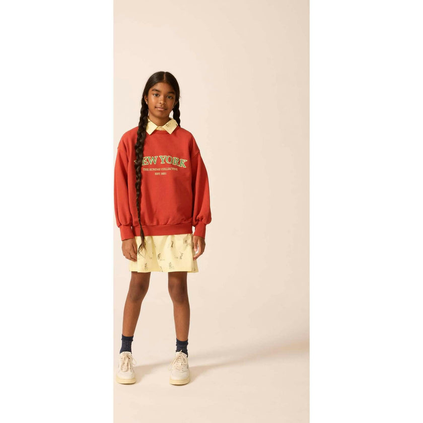 Organic Weekend Sweatshirt in Rhythm Red