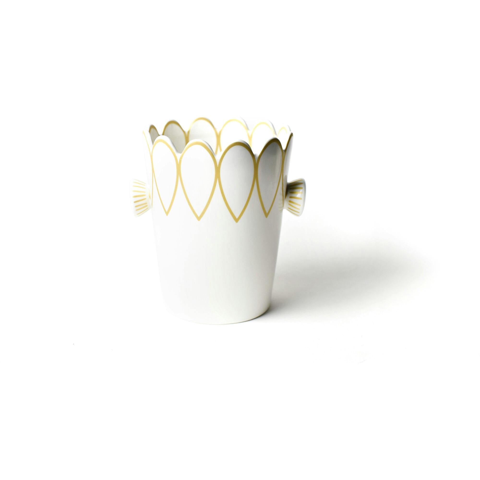 Deco Gold Scallop Ice Bucket