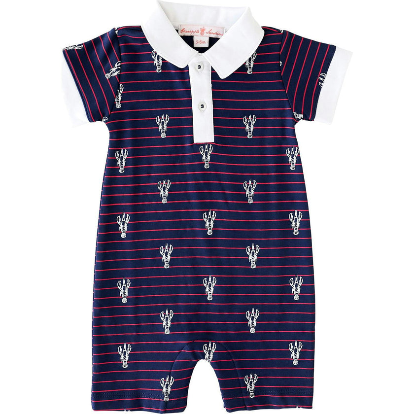 Lobster Stripe Romper