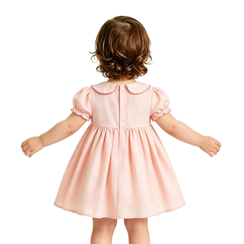 Light Pink Arlette Smocked Dress