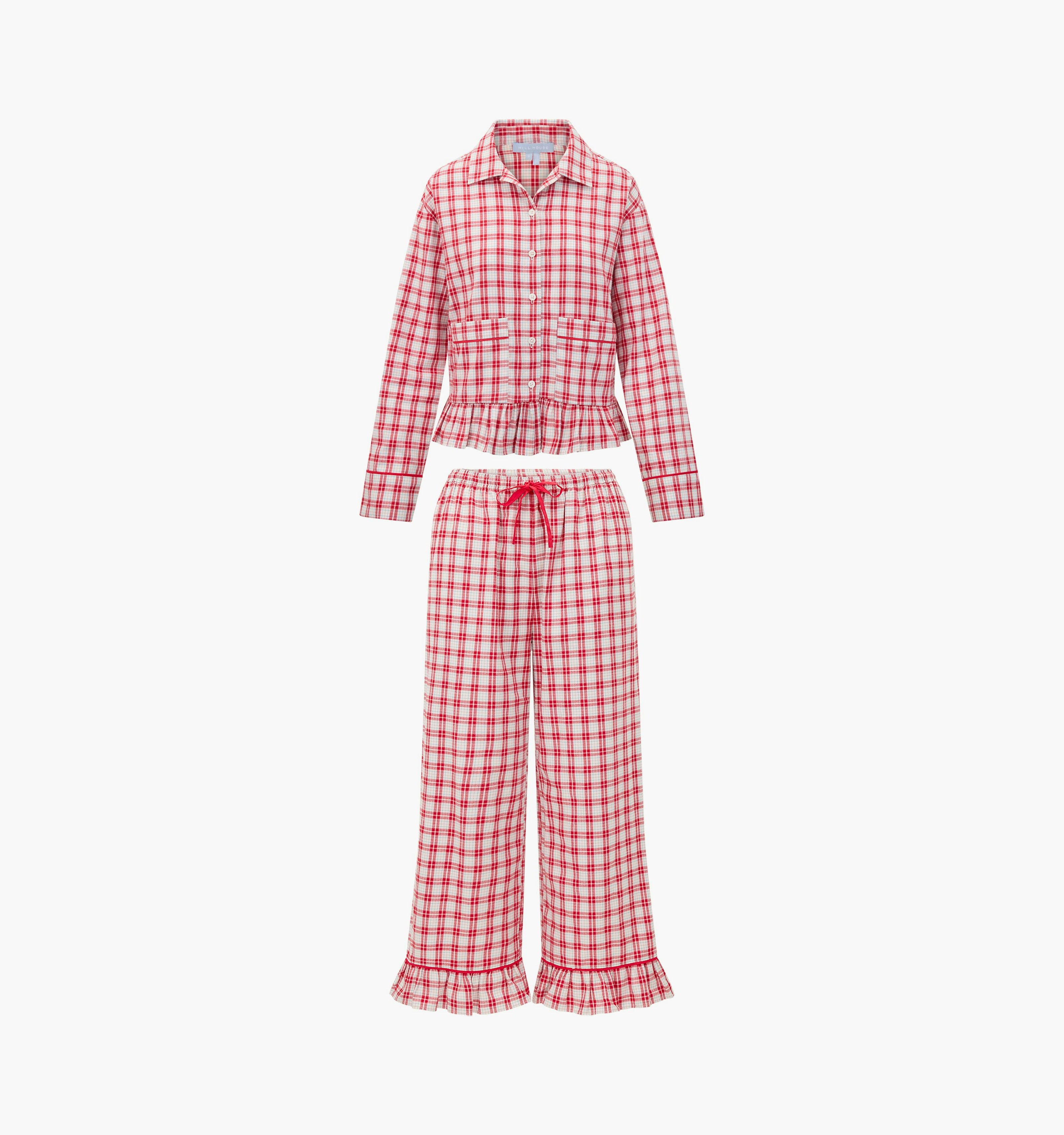 The Marnie Pajama Set - Peppermint Tartan